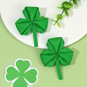 Green Shamrock Hair Accessories for Festive Celebrations